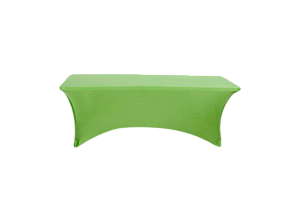 Стрейч скатерть для прямоугольного стола зеленая