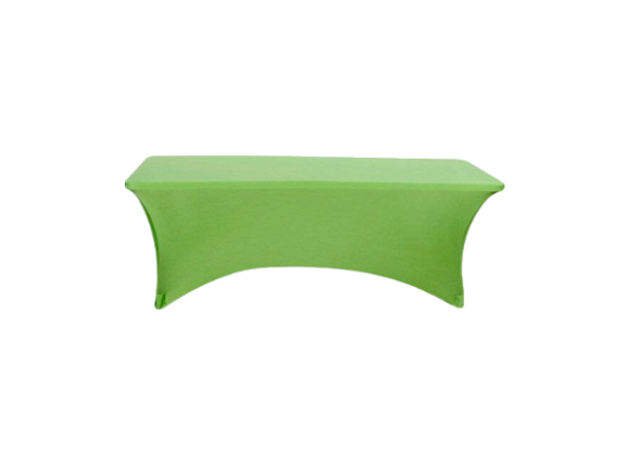 Стрейч скатерть для прямоугольного стола зеленая