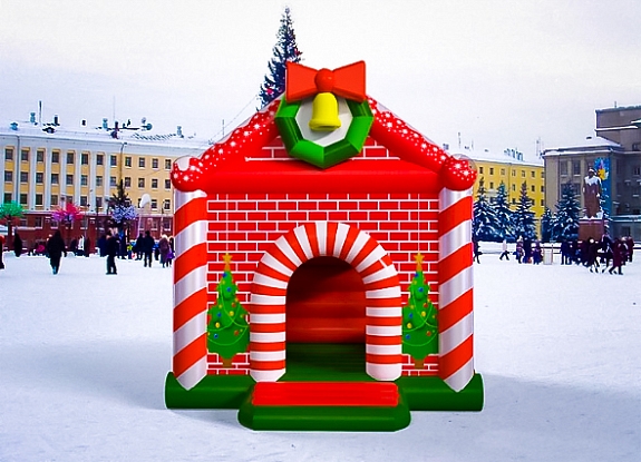 картинка Батут "Конфетный домик" от компании Рент-Бери