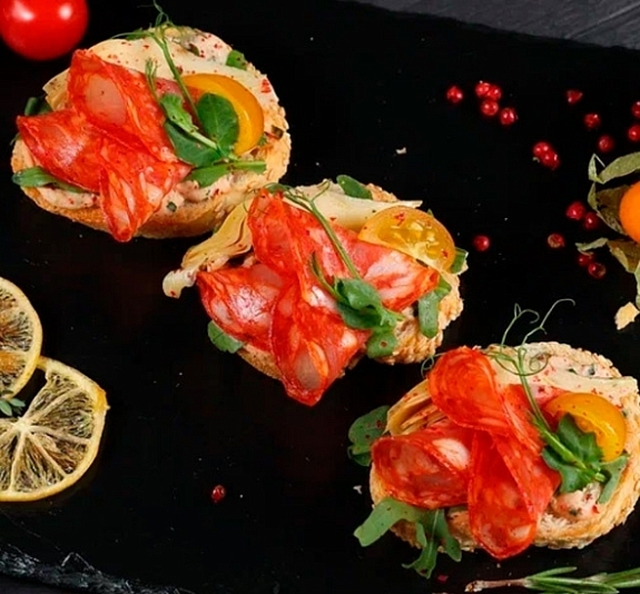 Брускетта Чоризо рис 1