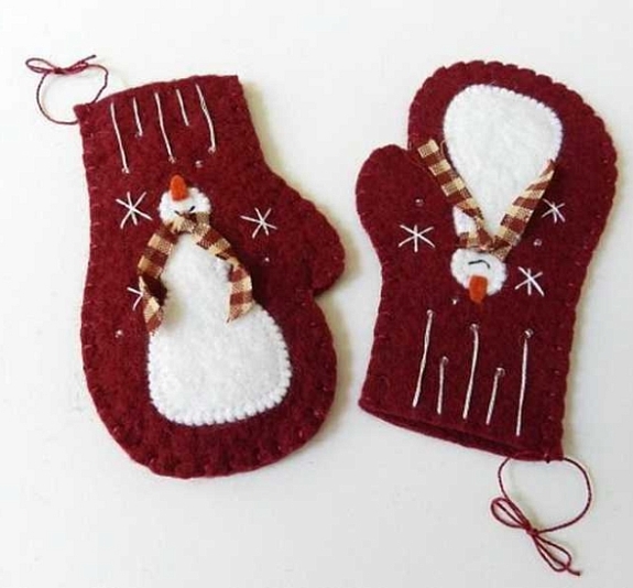 картинка Декорирование новогодних варежек от компании Рент-Бери