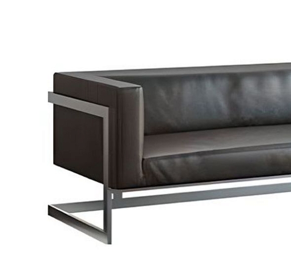 Трехместный диван Andrian Silver черный рис 3