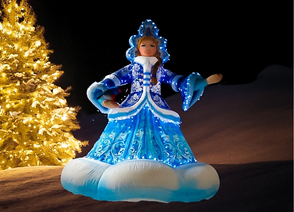 картинка Снегурочка надувная от компании Рент-Бери