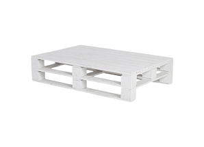 Белый стол из паллет