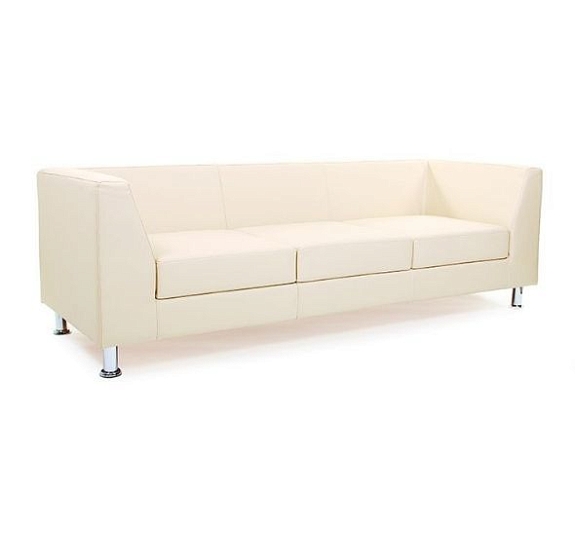 Диван President трехместный белый рис 2