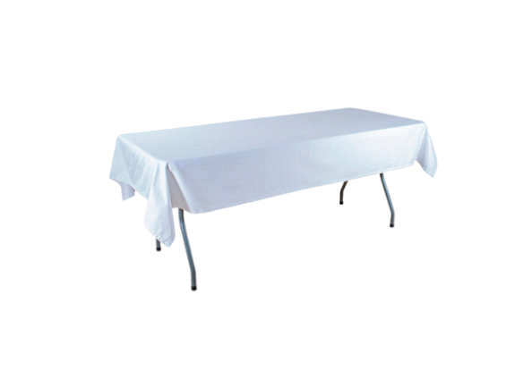 Скатерть прямоугольная 1,4×2,4м белая