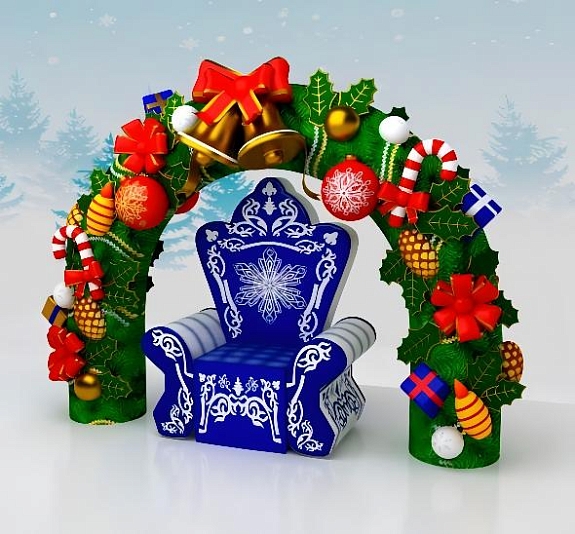 картинка Фотозона "Новогодняя арка" от компании Рент-Бери