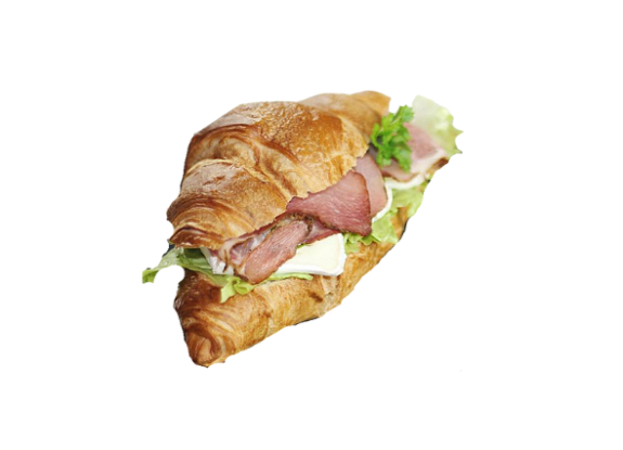 Круассан с бужениной и ким-чи кремом