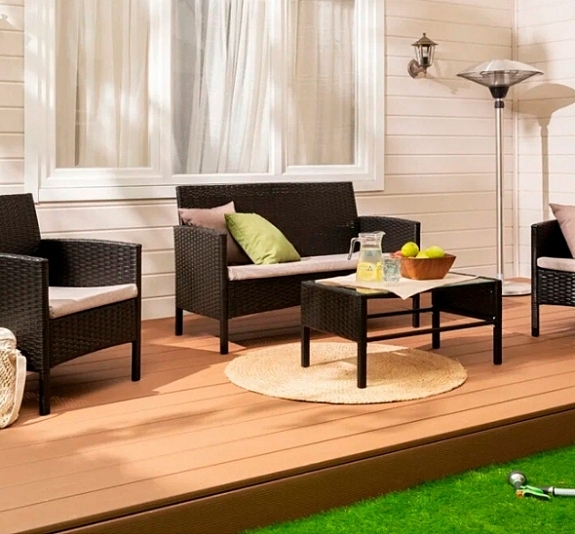 Диван из ротанга Кения рис 2