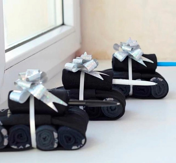 Мастер-класс по носкам на 23 февраля рис 1