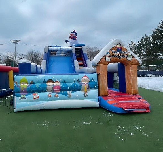 картинка Надувная горка "Зимняя сказка" от компании Рент-Бери