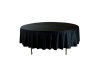 Скатерть круглая 3м чёрная «Сатен Испания»