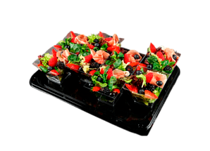 Салат микс с пармой и ягодами