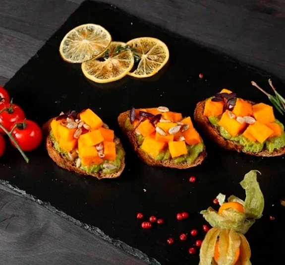 Брускетта с тыквой рис 3