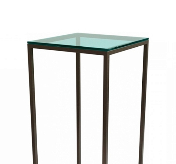 Коктейльный Стол High Cube Glass чёрный рис 3