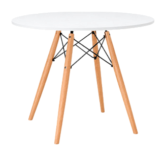 Стол Eames D-100 белый банкетный