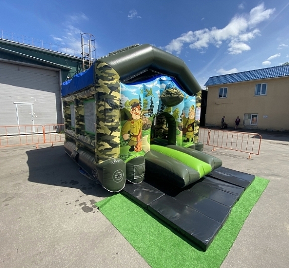 картинка Батут "Военный" от компании Рент-Бери