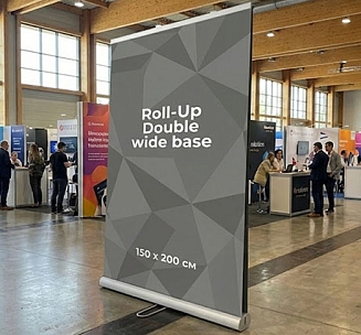 Ролл Ап двойной с широкой стойкой