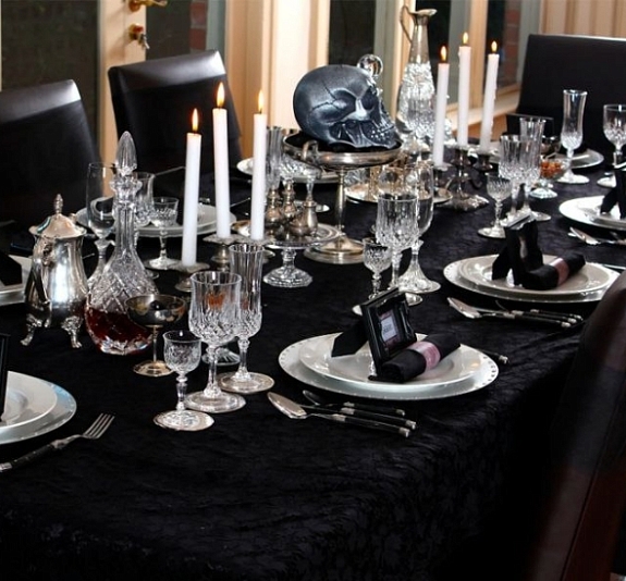 Салфетка чёрная «Жаккард» 45х45 рис 2