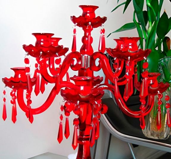Красный канделябр рис 1