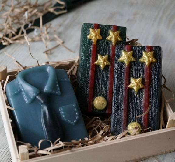 Мастер-класс мыло 23 февраля рис 1