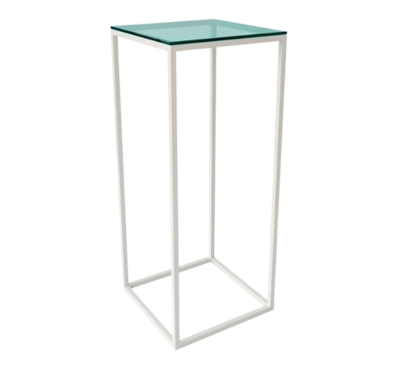 Коктейльный Стол High Cube Glass белый рис 3