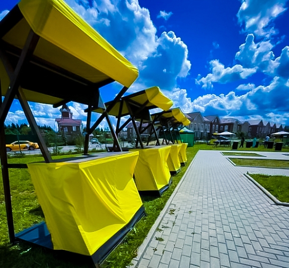 картинка Киоск желтый от компании Рент-Бери