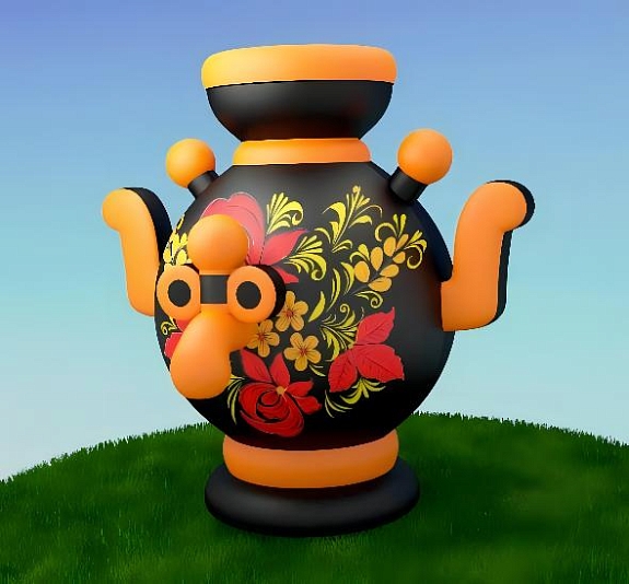 картинка Самовар надувной от компании Рент-Бери