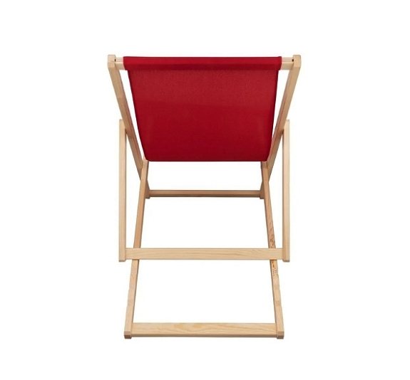 Красный шезлонг рис 3