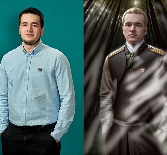 Нейрохудожник военный рис 1