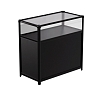 Витрина низкая прямоугольная черная рис 2