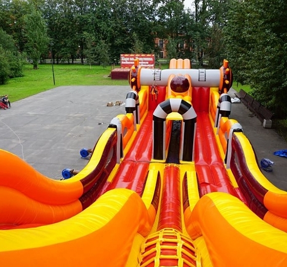 картинка Надувная горка «Пушка» от компании Рент-Бери