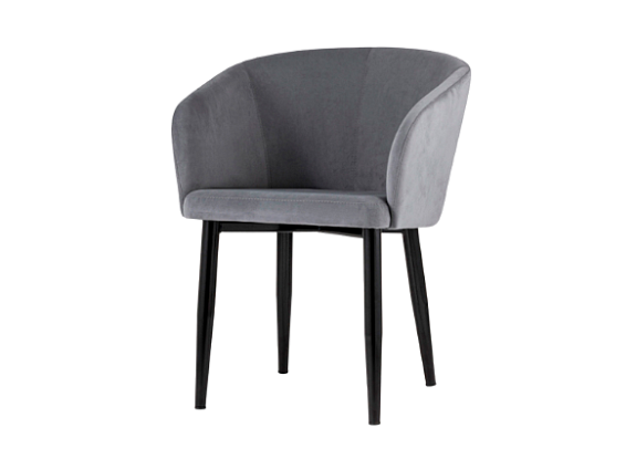 Стул с подлокотниками Ральф серый