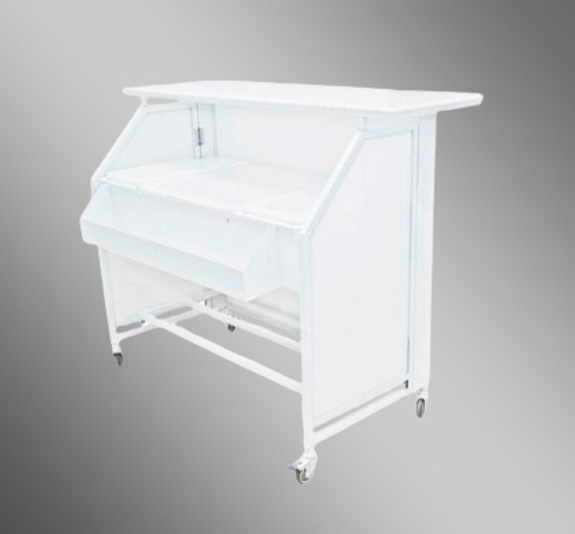 Белая разборная барная стойка рис 1