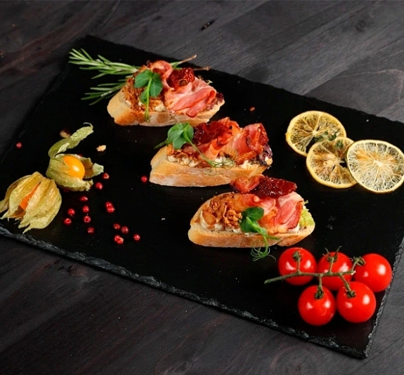 Брускетта Пряный бекон рис 4