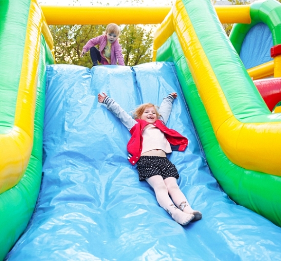 Батут с горкой "Детский" рис 4