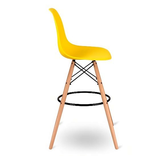 Стул барный Eames желтый рис 3