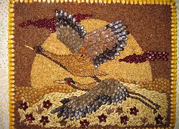 Мастер-класс «Аппликация из круп»