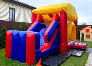 Батут с горкой "Модульный"