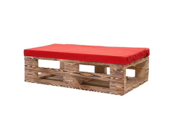 Обожжённые банкетки из паллет