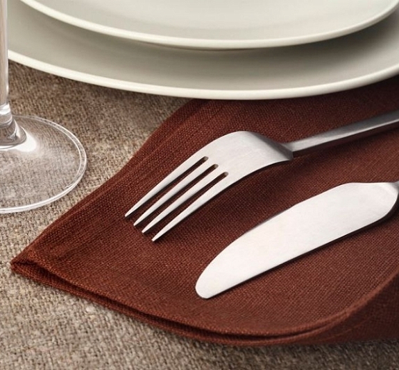 Салфетка коричневая 45х45 рис 1