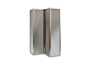 Складная ширма серебряная