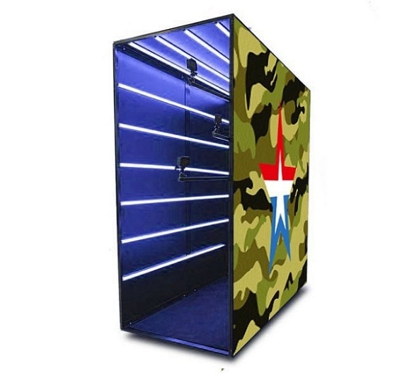 Военный неоновый тоннель рис 3