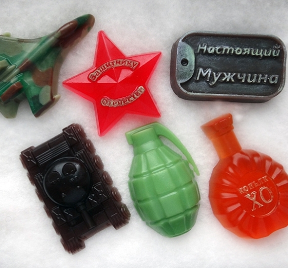 Мастер-класс мыло 23 февраля рис 3