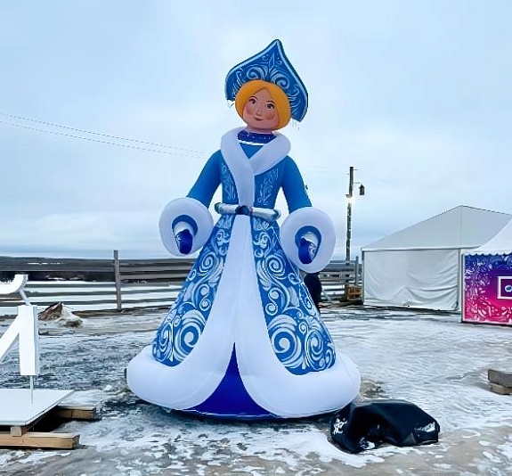 картинка Снегурочка надувная от компании Рент-Бери