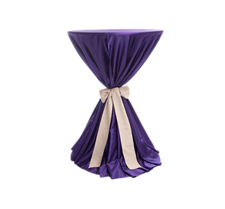 Скатерть круглая черничная для коктейльного стола