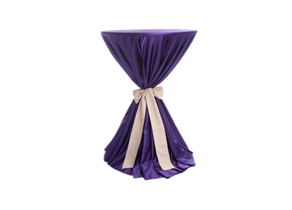 Скатерть круглая черничная для коктейльного стола