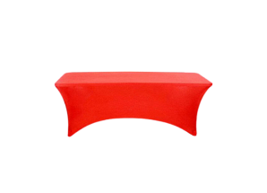 Стрейч скатерть для прямоугольного стола красная
