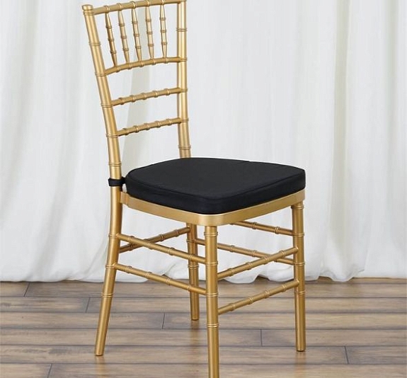 картинка Подушка на стул черная от компании Рент-Бери