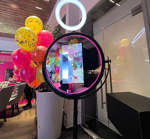 Свадебное Круглое селфи-зеркало рис 5